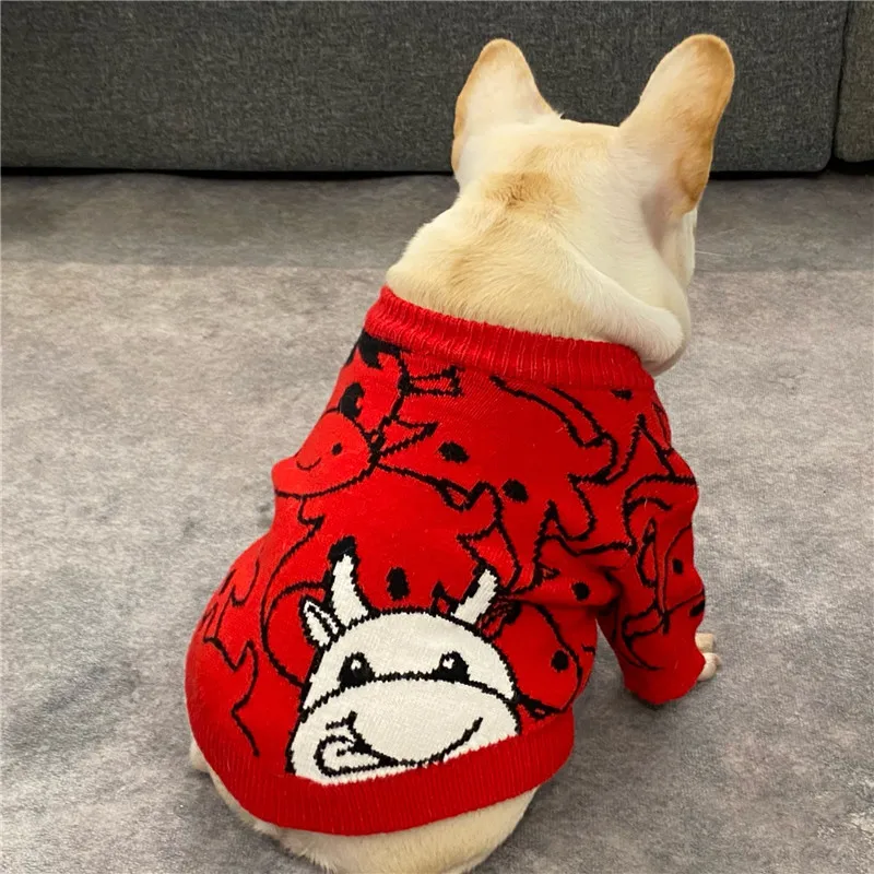 Chinese Bull Year Holidy Dog Clothes Yellow Scarf Cat French Bulldog Teddy Schnauzer Puppy Fall Winter Coat Dog Dress
Chinese Bull Year Holidy Dog Clothes Yellow Scarf Cat French Bulldog Teddy Schnauzer Puppy Fall Winter Coat Dog Dress