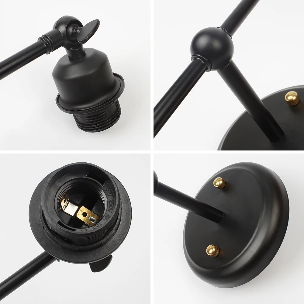 Retro 2 Heads Small Wall Lamp Vintage Black Wall Light LED E27 for Bedroom Bedside Aisle Living Room Decor Lamps Free Shipping
Retro 2 Heads Small Wall Lamp Vintage Black Wall Light LED E27 for Bedroom Bedside Aisle Living Room Decor Lamps Free Shipping