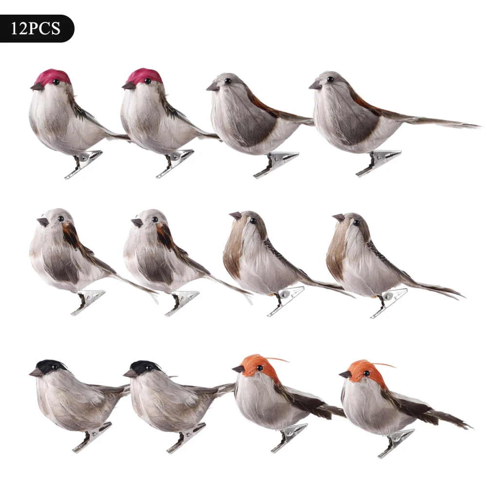 12pcs DIY Craft Artificial Foam Feather Mini Sparrow Ornaments Bird 11cm Party Accessories Wedding Decoration 
12pcs DIY Craft Artificial Foam Feather Mini Sparrow Ornaments Bird 11cm Party Accessories Wedding Decoration