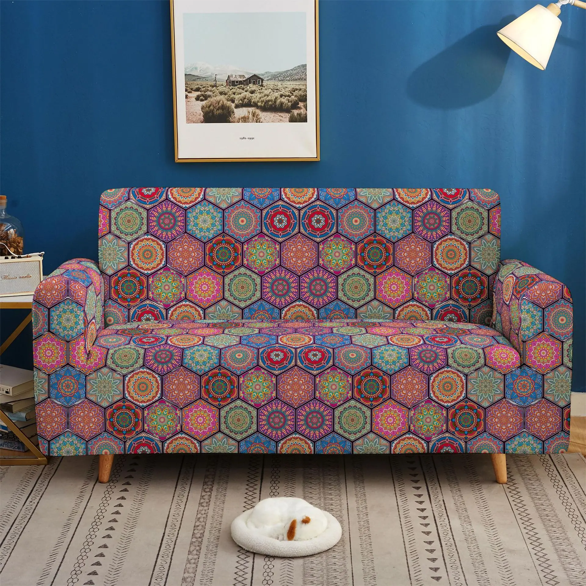 Elastic Polyester Sofa Covers Mandala Bohemian style Grid Contracted Knitted Fabric Slipcovers Protector 1/2/3/4 Seater
Elastic Polyester Sofa Covers Mandala Bohemian style Grid Contracted Knitted Fabric Slipcovers Protector 1/2/3/4 Seater