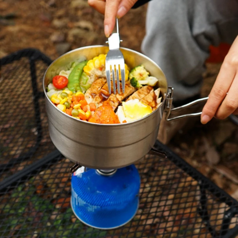 1.5L Outdoor Camping Stainless Steel Lunch Pot Portable Climbing Pot Set Folding Handle Picnic Cooking Pot
1.5L Outdoor Camping Stainless Steel Lunch Pot Portable Climbing Pot Set Folding Handle Picnic Cooking Pot