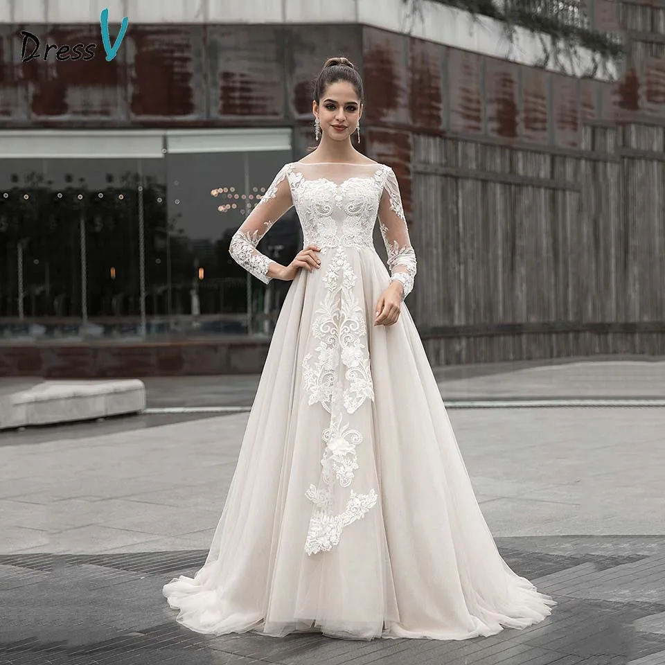Dressv Элегантное свадебное платье цвета слоновой кости с круглым вырезом и длинными рукавами с аппликацией на пуговицах, кружевное ТРАПЕЦИЕВИДНОЕ свадебное платье для улицы и церкви
Dressv Элегантное свадебное платье цвета слоновой кости с круглым вырезом и длинными рукавами с аппликацией на пуговицах, кружевное ТРАПЕЦИЕВИДНОЕ свадебное платье для улицы и церкви