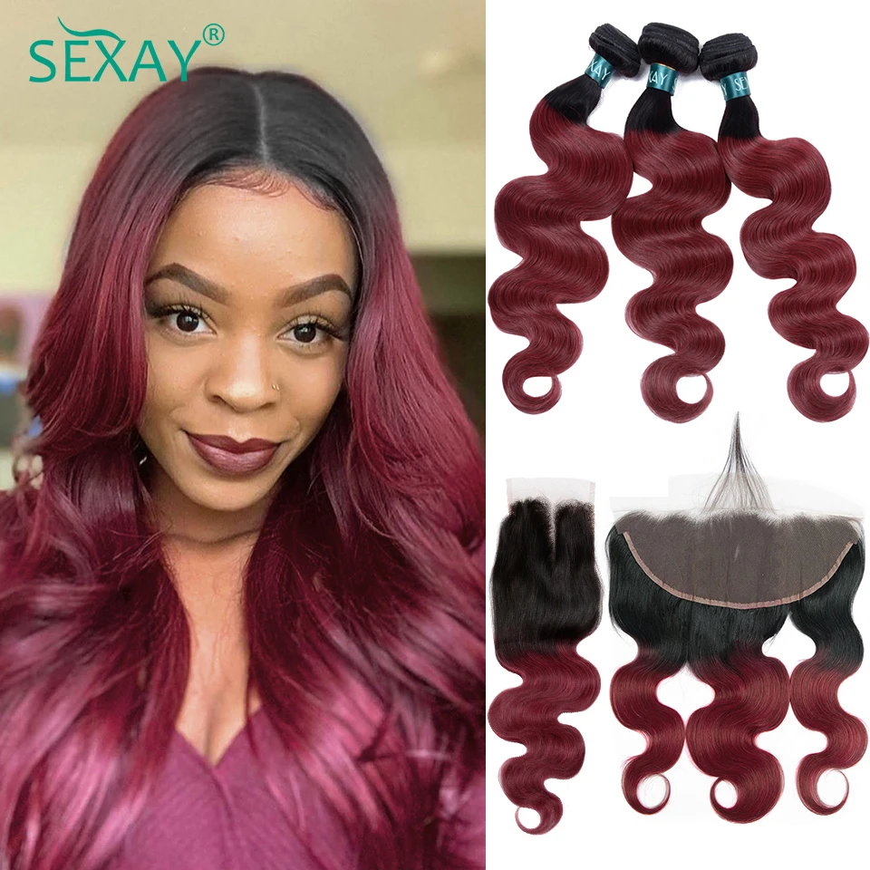 Sexay Burgundy Bundles With Closure 4x4 Remy Wine Red Malaysian Body Wave Human Hair Weave 2/3 Bundles With 13x4 Lace Frontals
Sexay Burgundy Bundles With Closure 4x4 Remy Wine Red Malaysian Body Wave Human Hair Weave 2/3 Bundles With 13x4 Lace Frontals