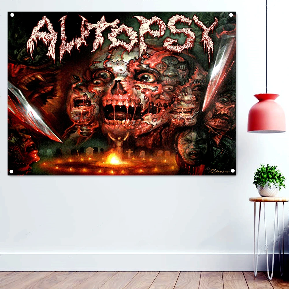 AUTOPSY Dark Heavy Metal Music Artwork Banners Background Wall Hanging Cloth Disgusting Bloody Art Wallpaper Rock Flags Poster
AUTOPSY Dark Heavy Metal Music Artwork Banners Background Wall Hanging Cloth Disgusting Bloody Art Wallpaper Rock Flags Poster