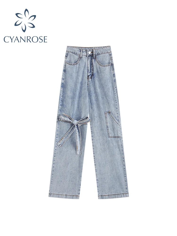 Women's Washed Vintage Bow Jeans Loose Casual High Street Wide Leg Pants Female Harajuku Oversized High Waist Trousers Plus Size
Women's Washed Vintage Bow Jeans Loose Casual High Street Wide Leg Pants Female Harajuku Oversized High Waist Trousers Plus Size