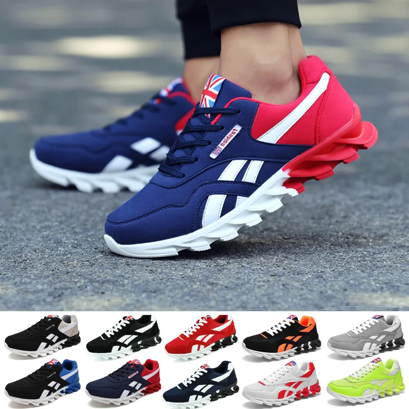 Men Running Shoes Spring PU Leather Blade Sneakers High Quality Outdoor Light Breathable Sport Athletic Men Shoes Male Sneakers
Men Running Shoes Spring PU Leather Blade Sneakers High Quality Outdoor Light Breathable Sport Athletic Men Shoes Male Sneakers