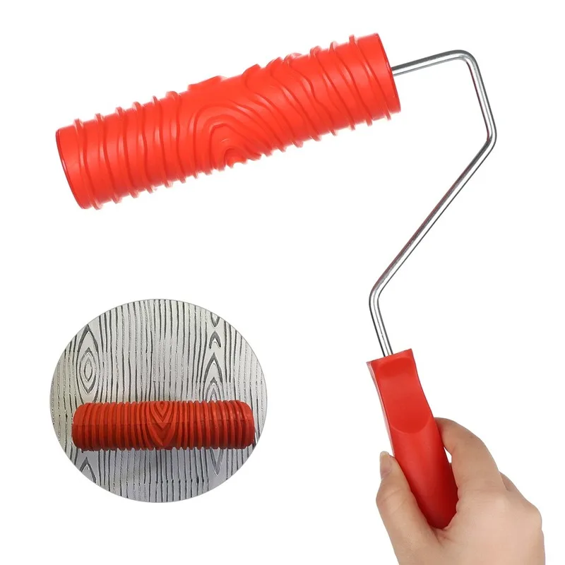 1PC Roller Brush Printing Rollers Embossed Soft Glue Plastic Handle Red Multi-Pattern Wall Paint Set Home Decoration Tools Live
1PC Roller Brush Printing Rollers Embossed Soft Glue Plastic Handle Red Multi-Pattern Wall Paint Set Home Decoration Tools Live