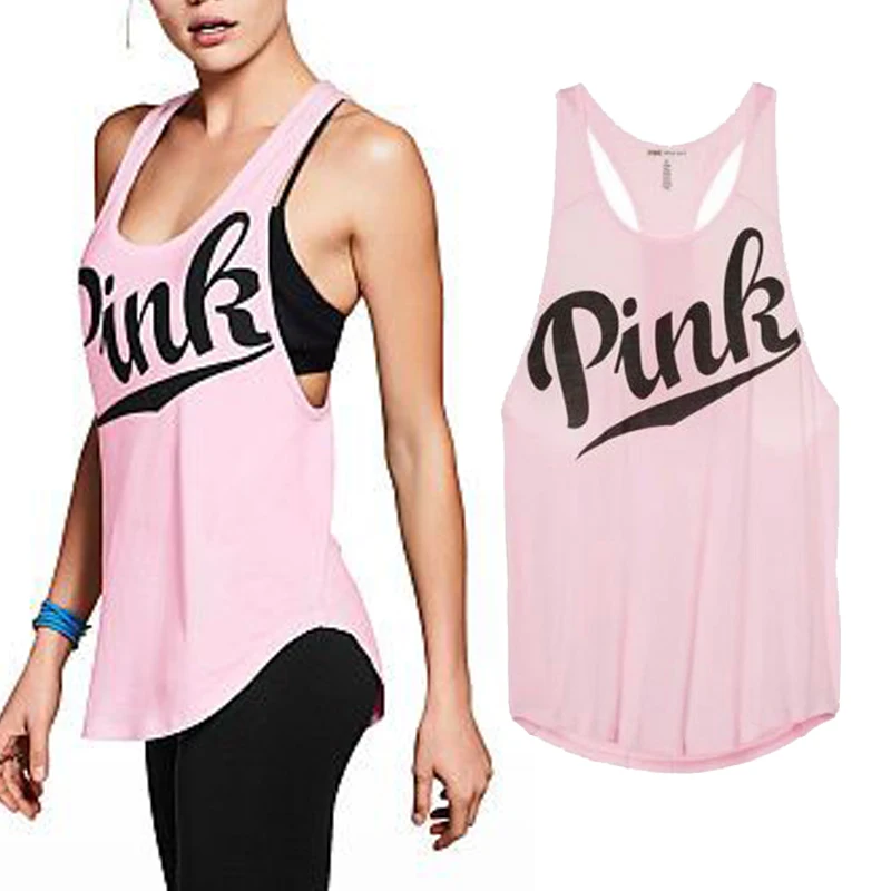Goowrom New Women Casual Vest Tank Tops Fitness Stretch Workout Sleeveless Top Summer Pink Love Letter Tank Tops
Goowrom New Women Casual Vest Tank Tops Fitness Stretch Workout Sleeveless Top Summer Pink Love Letter Tank Tops