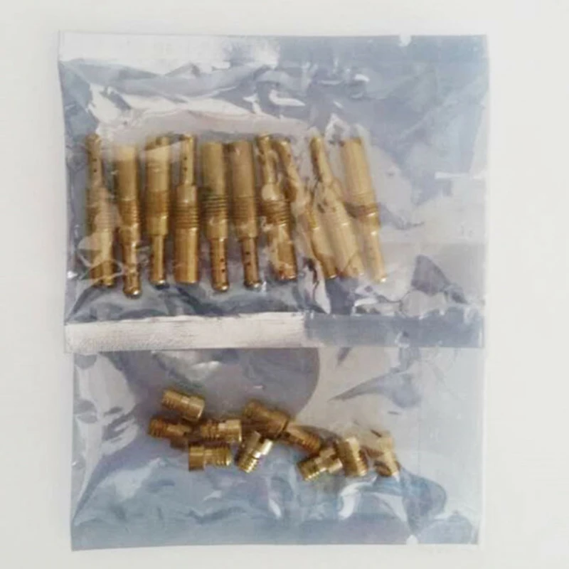 10pcs Main Jet Set Carburetor Kit + 10pcs Slow Pilot For PWK OKO CVK Gold Assembly Parts
10pcs Main Jet Set Carburetor Kit + 10pcs Slow Pilot For PWK OKO CVK Gold Assembly Parts