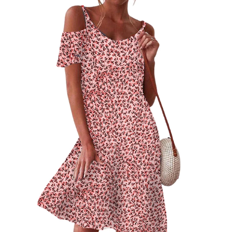 Summer Small Floral Print Casual Dress Off Shoulder Short Sleeve Dresses Women Fashion Beach Sundress Ladies Clothes Hot Sale
Summer Small Floral Print Casual Dress Off Shoulder Short Sleeve Dresses Women Fashion Beach Sundress Ladies Clothes Hot Sale