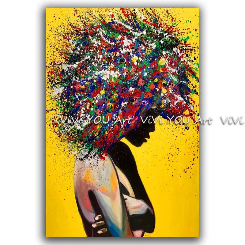 Hand painted Modern Girl Portrait Canvas Oil Painting Wall Art Poster Pictures for Office decoration Living Room Home Decoration
Hand painted Modern Girl Portrait Canvas Oil Painting Wall Art Poster Pictures for Office decoration Living Room Home Decoration