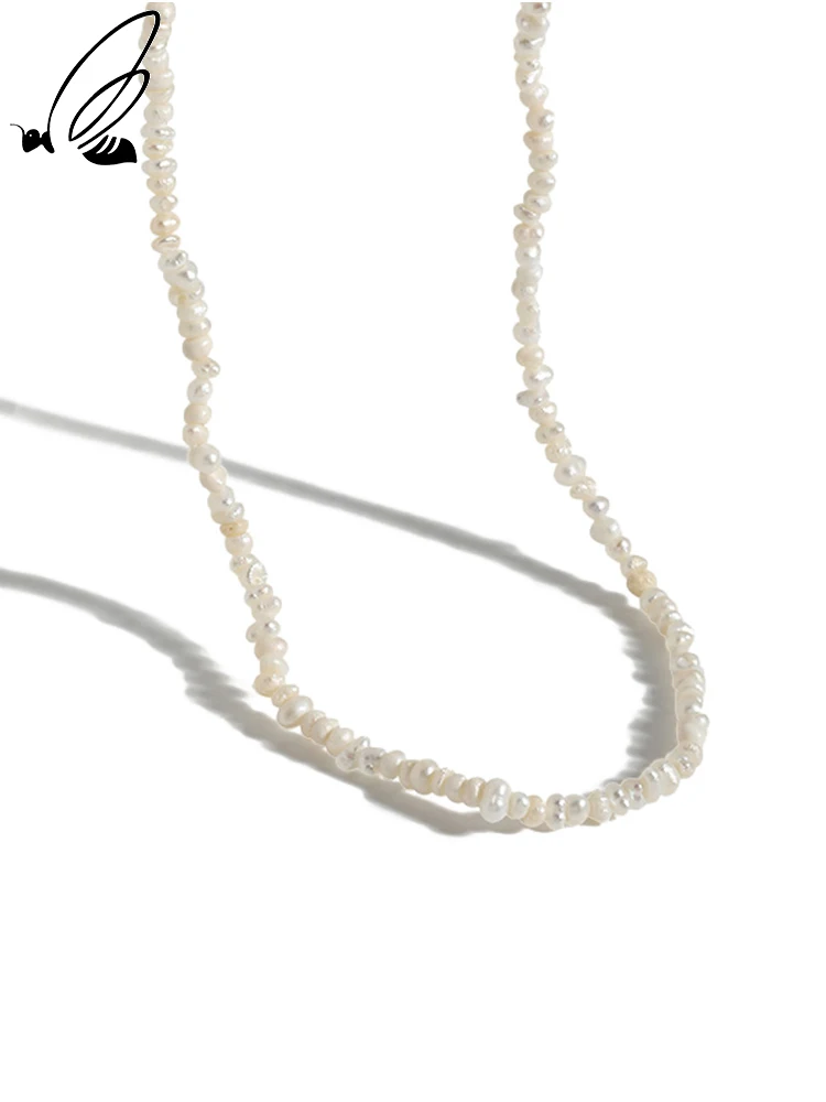 S'STEEL Irregular Baroque Freshwater Pearl Necklace For Women 925 Sterling Silver Minimalist Boho Accessories Fine Jewellery
S'STEEL Irregular Baroque Freshwater Pearl Necklace For Women 925 Sterling Silver Minimalist Boho Accessories Fine Jewellery