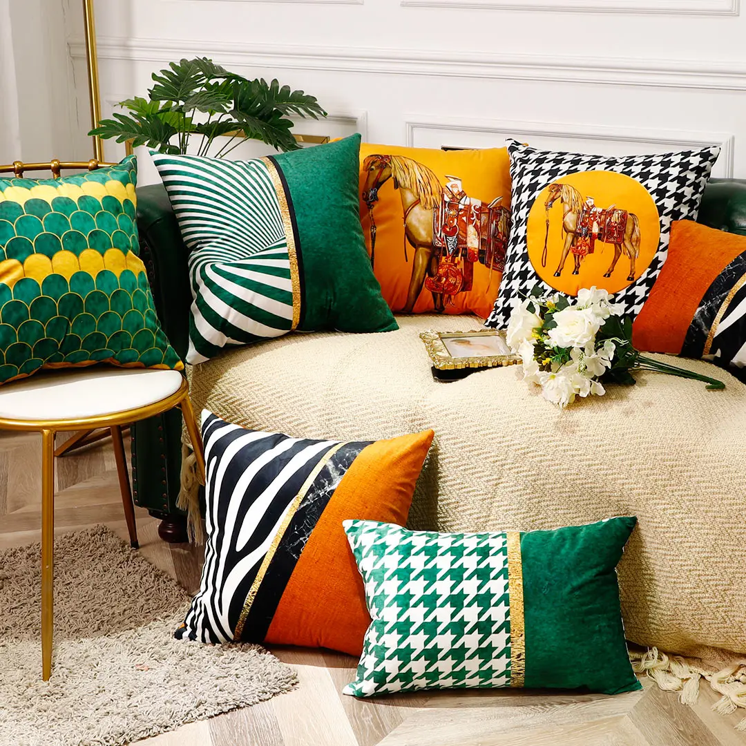 Horse Printed Soft Waist Pillowcases Orange Green Grid Cushion Covers Zebra Pattern Pillow Cases Home Party Decor
Horse Printed Soft Waist Pillowcases Orange Green Grid Cushion Covers Zebra Pattern Pillow Cases Home Party Decor