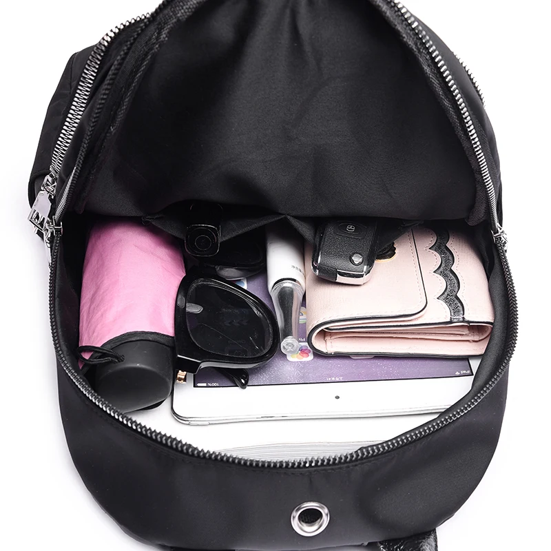 Solid Color Classic Lady Backpack for Women's Waterproof Oxford Cloth Shoulder Bag Simple Multifunctional Travel Rucksack Bulsos
Solid Color Classic Lady Backpack for Women's Waterproof Oxford Cloth Shoulder Bag Simple Multifunctional Travel Rucksack Bulsos
