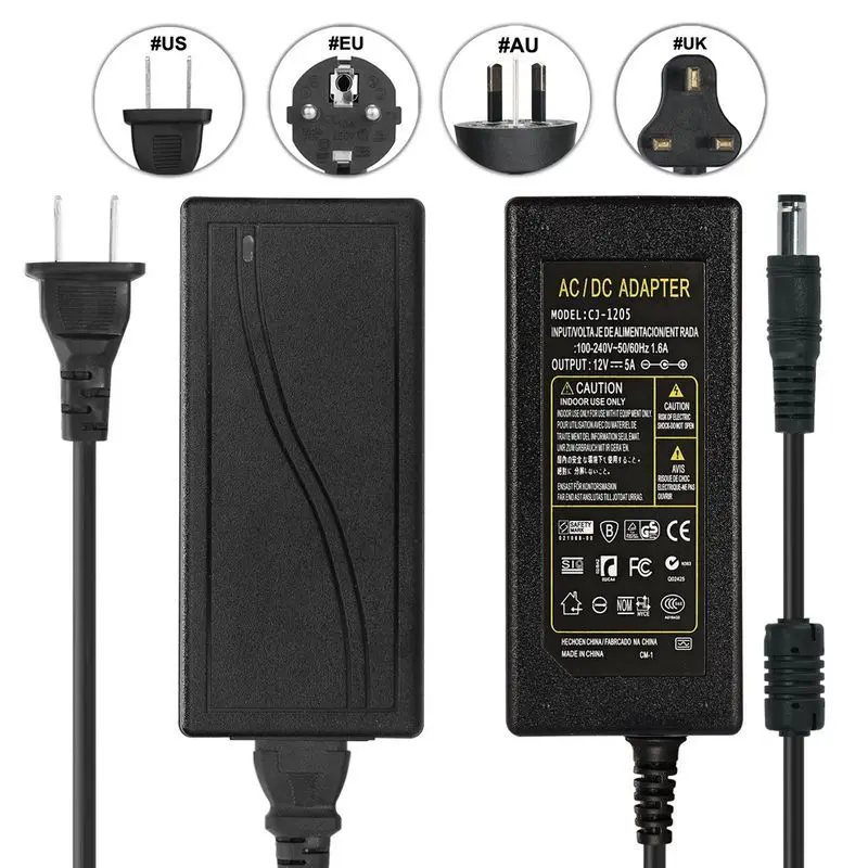 30pcs AC 220V to DC 12V Transformer For 5050 Magic WS2811 Strip Light LED RGB Controller 12V 5A lC Power Adapter Supply For CCTV
30pcs AC 220V to DC 12V Transformer For 5050 Magic WS2811 Strip Light LED RGB Controller 12V 5A lC Power Adapter Supply For CCTV