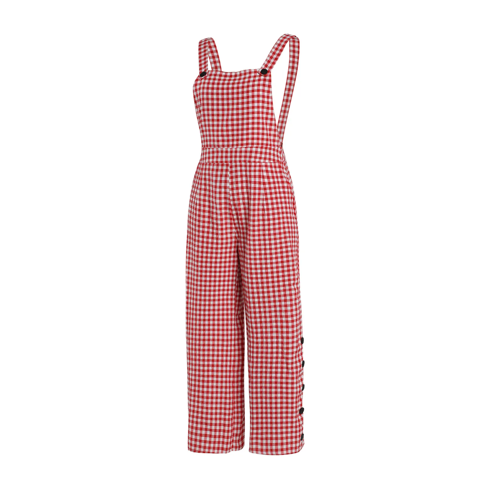 Women Summer Thin Loose Style Overalls Plaid Printed Pattern Square Collar Sleeveless Clothes
Women Summer Thin Loose Style Overalls Plaid Printed Pattern Square Collar Sleeveless Clothes