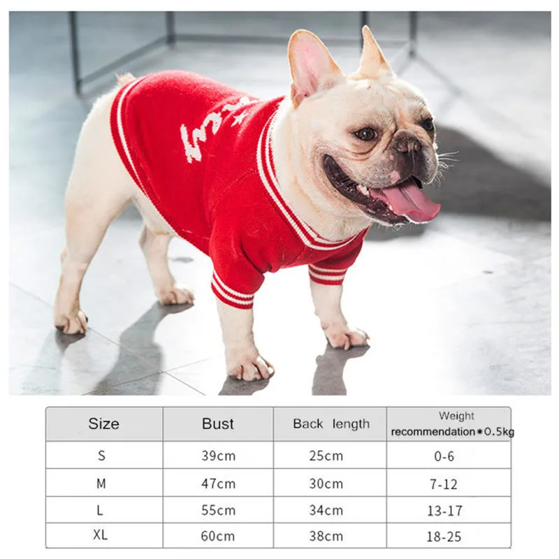Saim Spring and Autumn Pet Sweater Pug Bullfighting Wool Pet Sweater British Fighting Pug Cloths Small Dog Clothing 1Pcs JJ50769
Saim Spring and Autumn Pet Sweater Pug Bullfighting Wool Pet Sweater British Fighting Pug Cloths Small Dog Clothing 1Pcs JJ50769