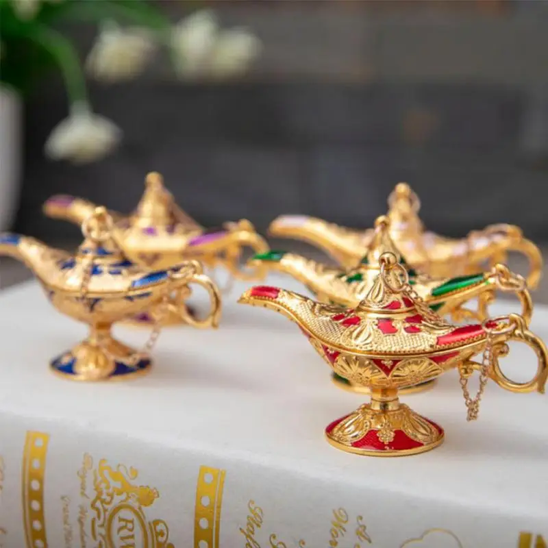 Di Cai Aladdin Lamp Creative Retro Home Crafts Metal Ornaments Birthday Gifts New Zinc Alloy European-style Metal Ornament
Di Cai Aladdin Lamp Creative Retro Home Crafts Metal Ornaments Birthday Gifts New Zinc Alloy European-style Metal Ornament