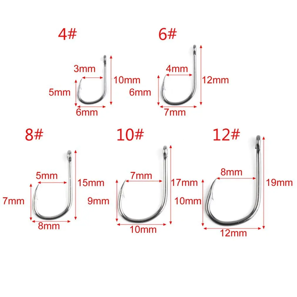 Fishing Hook Universal Fishhook Durable Barbed Hook High Carbon Steel with Box Fish Tackle Accessories for Fishing 100 Pcs Lake
Fishing Hook Universal Fishhook Durable Barbed Hook High Carbon Steel with Box Fish Tackle Accessories for Fishing 100 Pcs Lake