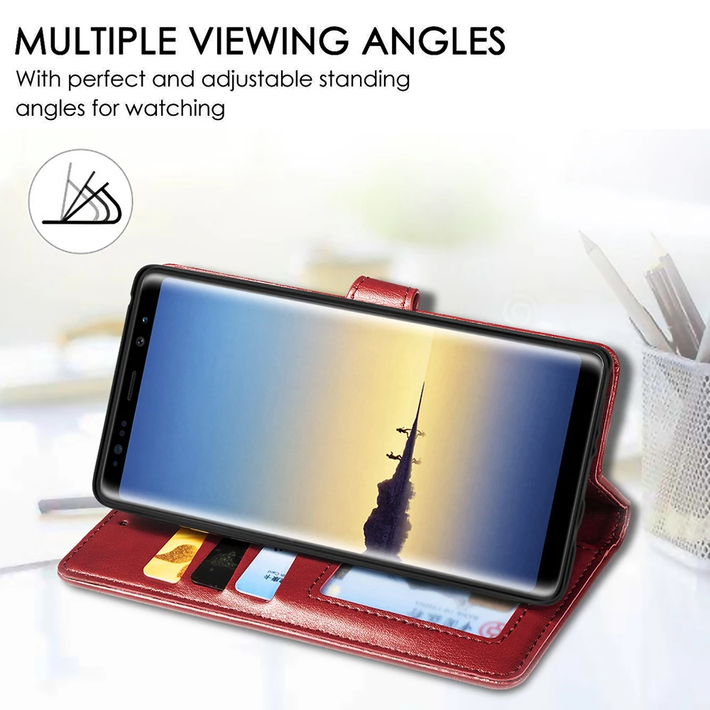Кожаный чехол-книжка для телефона Samsung Galaxy J3 J5 J7 Pro J2 J4 J6 Prime Plus J510 J710 G530 Grand prime S10 lite