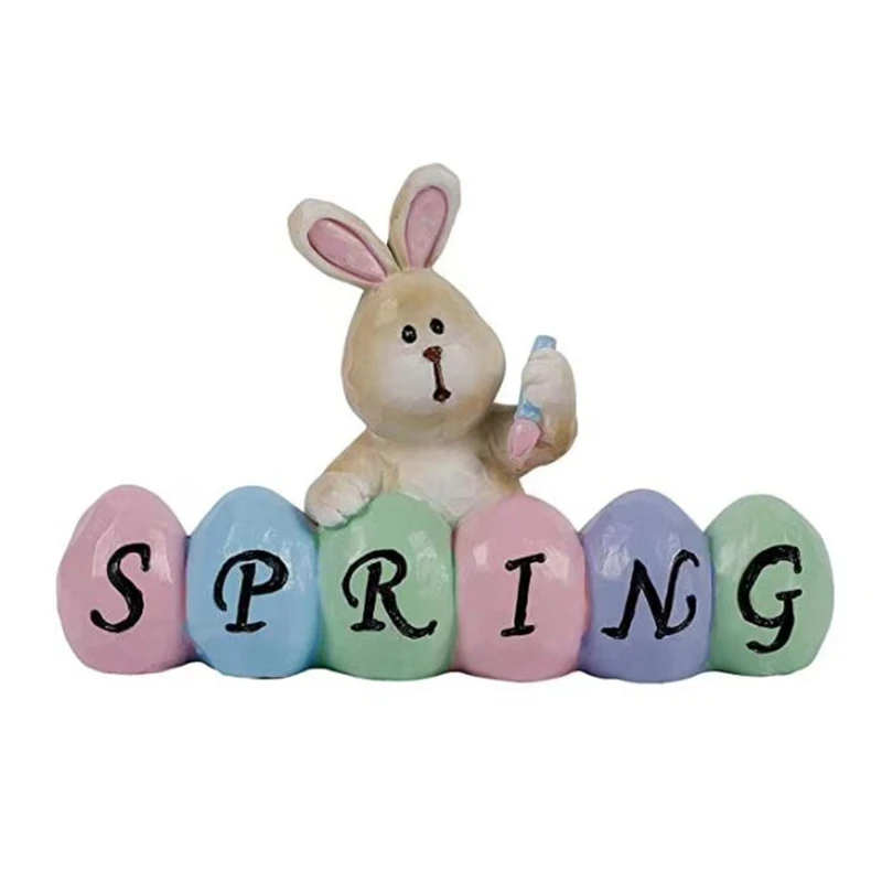 Easter Decorations Hand-Painted Resin Centerpiece, Colorful Easter Eggs with Bunny Decor, Tabletop Easter Eggs Figurin
Easter Decorations Hand-Painted Resin Centerpiece, Colorful Easter Eggs with Bunny Decor, Tabletop Easter Eggs Figurin