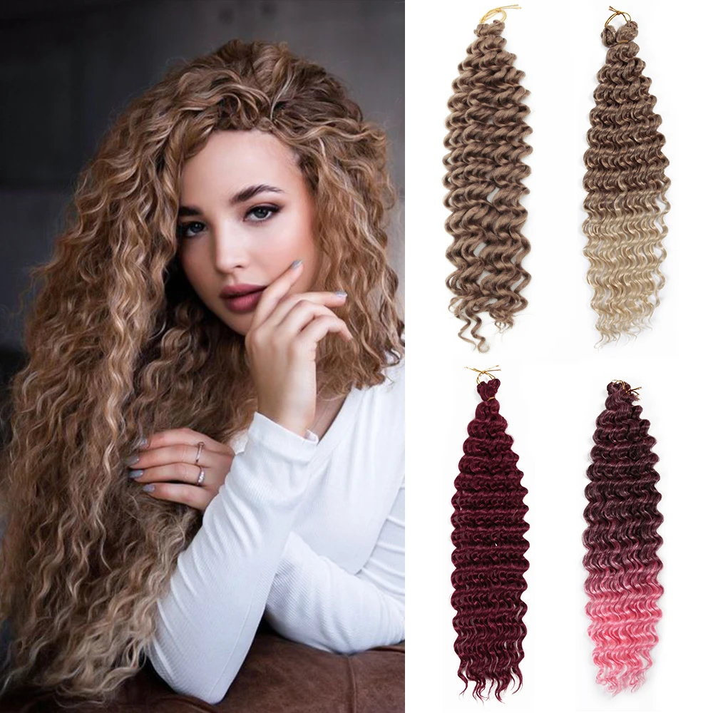 YxCheris 18 24 32 Inch Long Synthetic Deep Curly Wave Afro Curls Crochet Braiding Hair Extension For Women Omber
YxCheris 18 24 32 Inch Long Synthetic Deep Curly Wave Afro Curls Crochet Braiding Hair Extension For Women Omber