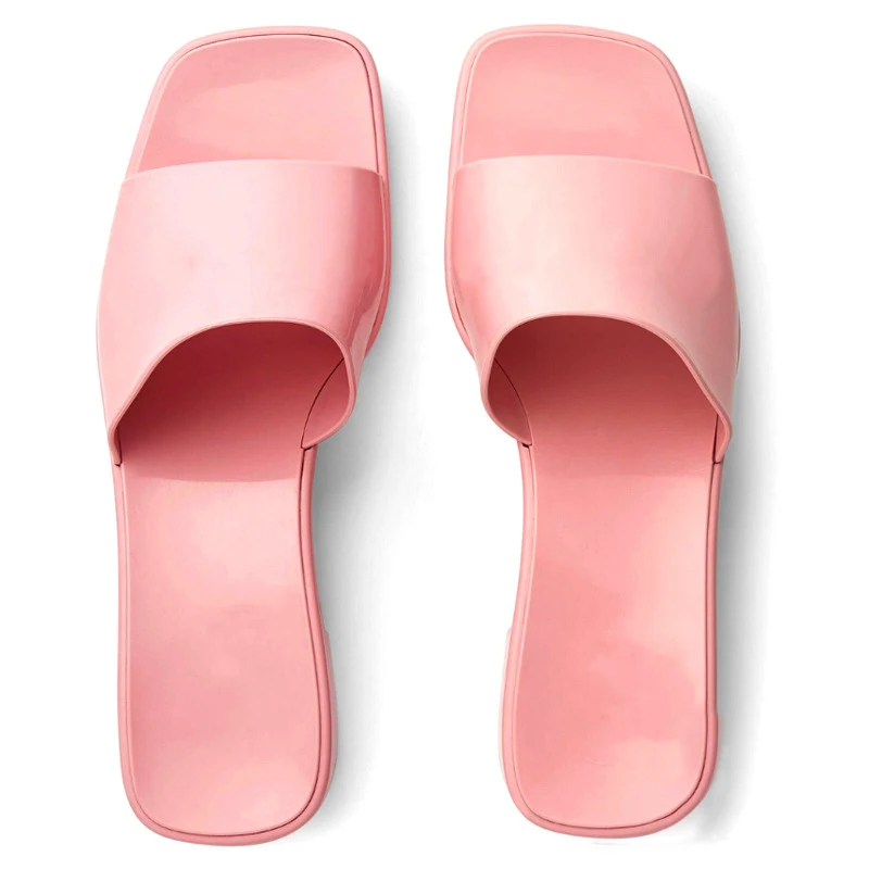Women's Thick Bottom Middle Heel Jelly Candy Slippers 2021 Summer Solid Brand Designer Female Outdoor Casual Beach Shoes
Women's Thick Bottom Middle Heel Jelly Candy Slippers 2021 Summer Solid Brand Designer Female Outdoor Casual Beach Shoes