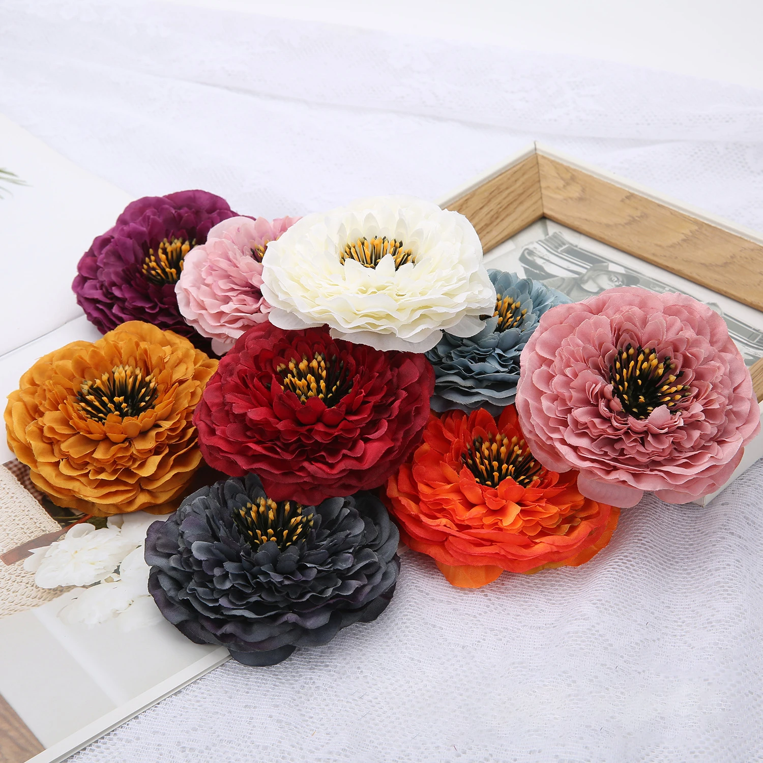Simulation peony flower head multi-level liju false flower home decoration DIY flower arrangement process material
Simulation peony flower head multi-level liju false flower home decoration DIY flower arrangement process material
