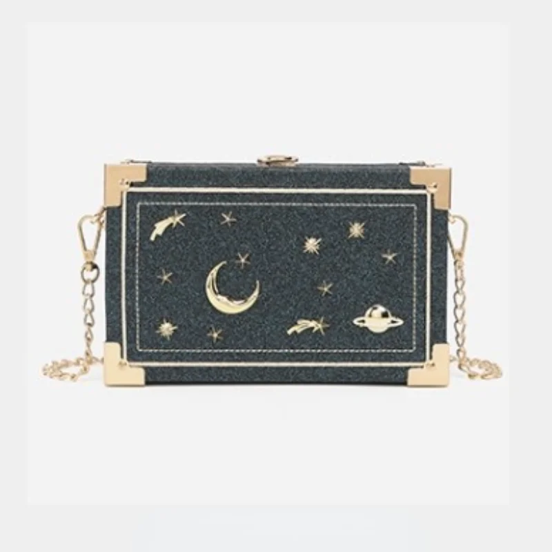 Lock Box Woman's Handbag Small Square Bag Portable All-match Shoulder Bag Chain Messenger Bag Fashion Simple Diagonal Female Bag 
Lock Box Woman's Handbag Small Square Bag Portable All-match Shoulder Bag Chain Messenger Bag Fashion Simple Diagonal Female Bag