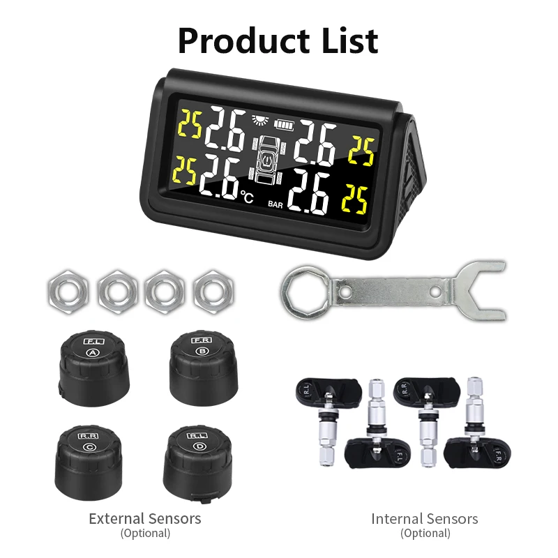 Jansite Wireless TPMS Big Screen Car Tire Pressure Monitoring System USB+Solar Power Charge 2021 New Auto Alarm Monitor Sensors
Jansite Wireless TPMS Big Screen Car Tire Pressure Monitoring System USB+Solar Power Charge 2021 New Auto Alarm Monitor Sensors