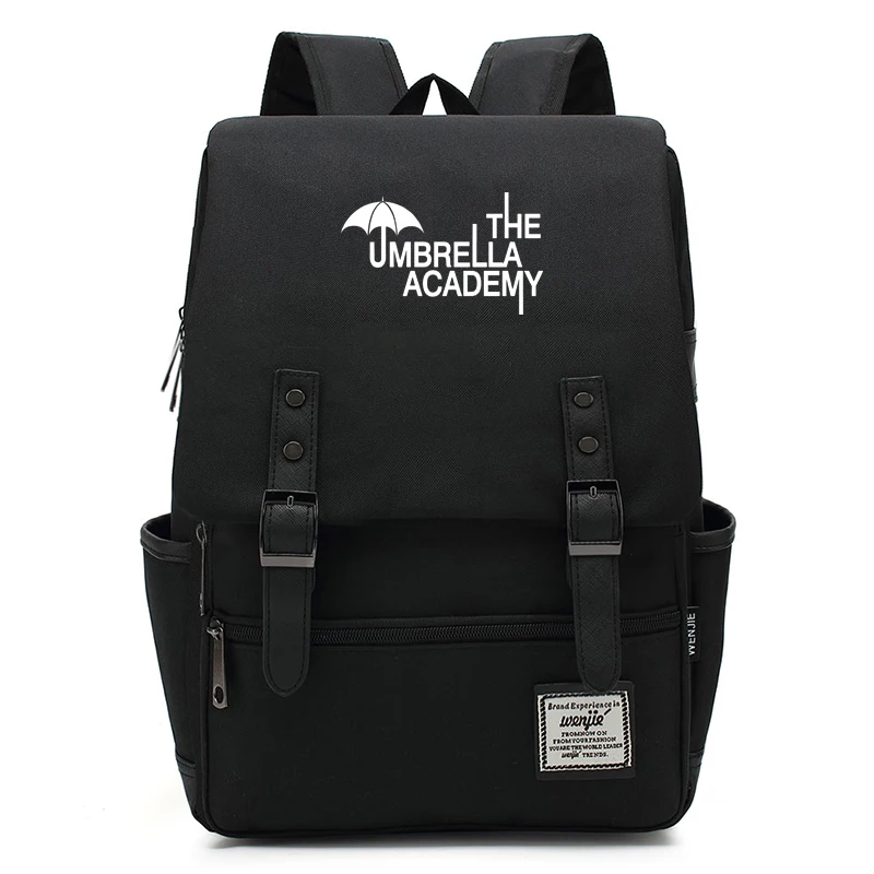 

New The Umbrella Academy USB Backpack Women Men Teenager School Bag Women USB Travel Rucksack Large Mochila Escolar