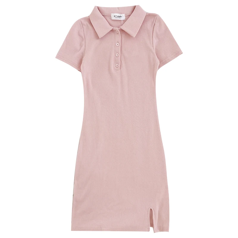 ZAWAHIKI Casual All-match Dress Women Turn Down Collar Small Breasted Elasticity Slim Bodycon Short Sleeve Dress Solid Vestidos
ZAWAHIKI Casual All-match Dress Women Turn Down Collar Small Breasted Elasticity Slim Bodycon Short Sleeve Dress Solid Vestidos