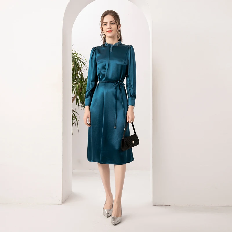 High Quality Spring Autumn New Style Women'S Classic Elegant Retro Fashion Party Casual Belt Slim Long Sleeve Midi Dress
High Quality Spring Autumn New Style Women'S Classic Elegant Retro Fashion Party Casual Belt Slim Long Sleeve Midi Dress