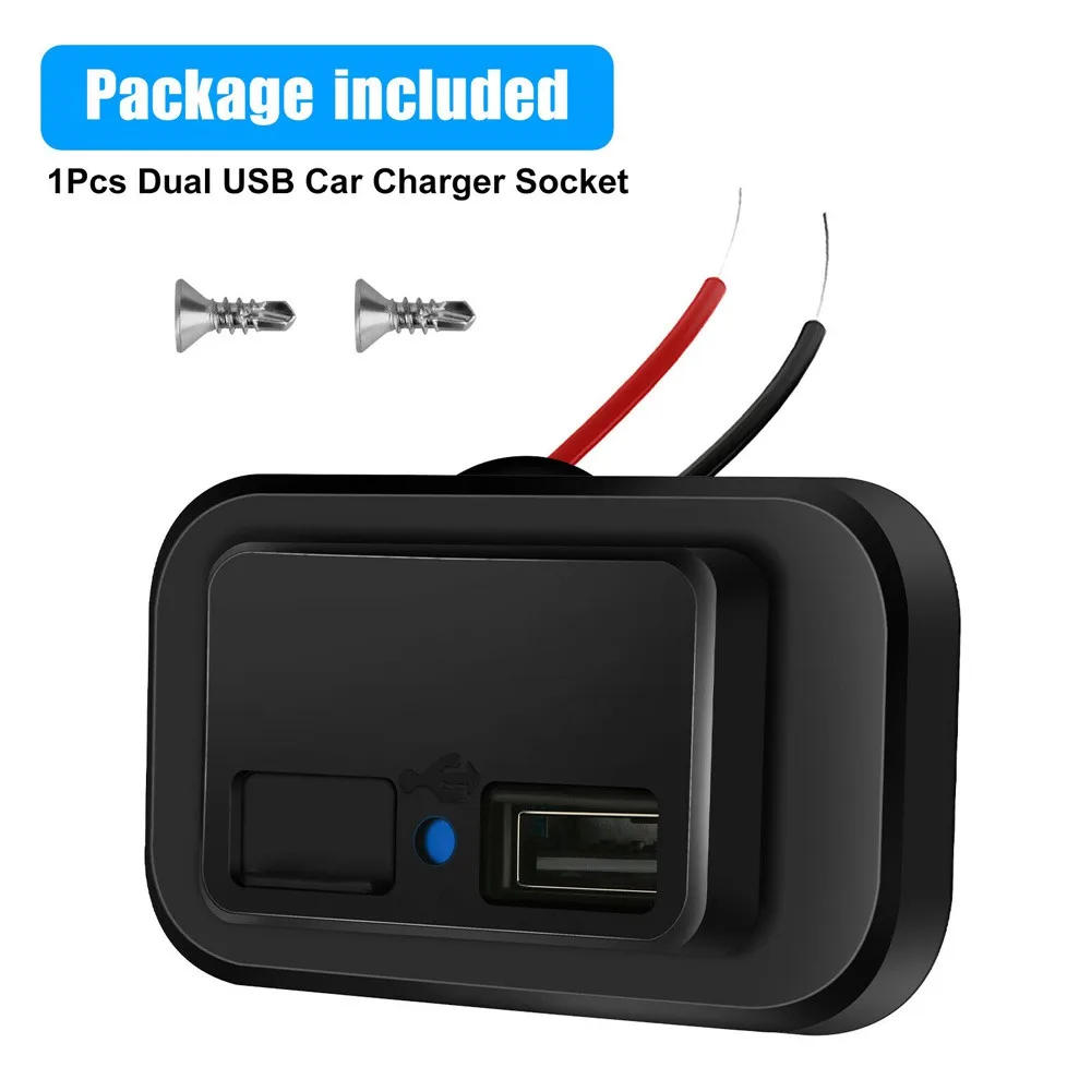 Автомобильное зарядное устройство с двумя USB-портами, 4,8 А, 12 В, для мотоциклов, авто, грузовиков, квадроциклов, лодок, домов на колесах, автобусов, 2,1 А, 2,4 А, адаптер питания, розетка, автомобильные аксессуары
Автомобильное зарядное устройство с двумя USB-портами, 4,8 А, 12 В, для мотоциклов, авто, грузовиков, квадроциклов, лодок, домов на колесах, автобусов, 2,1 А, 2,4 А, адаптер питания, розетка, автомобильные аксессуары