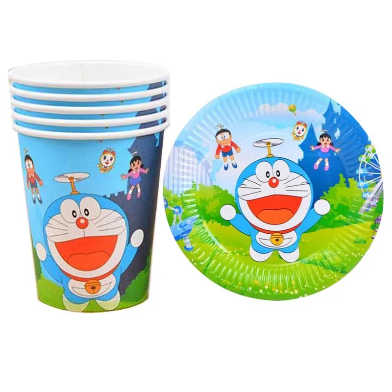 60pcs/lot Doraemon Theme Dishes Glass Baby Shower Decorate Cups Plates Kids Favors Pet Happy Birthday Events Party Tableware
60pcs/lot Doraemon Theme Dishes Glass Baby Shower Decorate Cups Plates Kids Favors Pet Happy Birthday Events Party Tableware