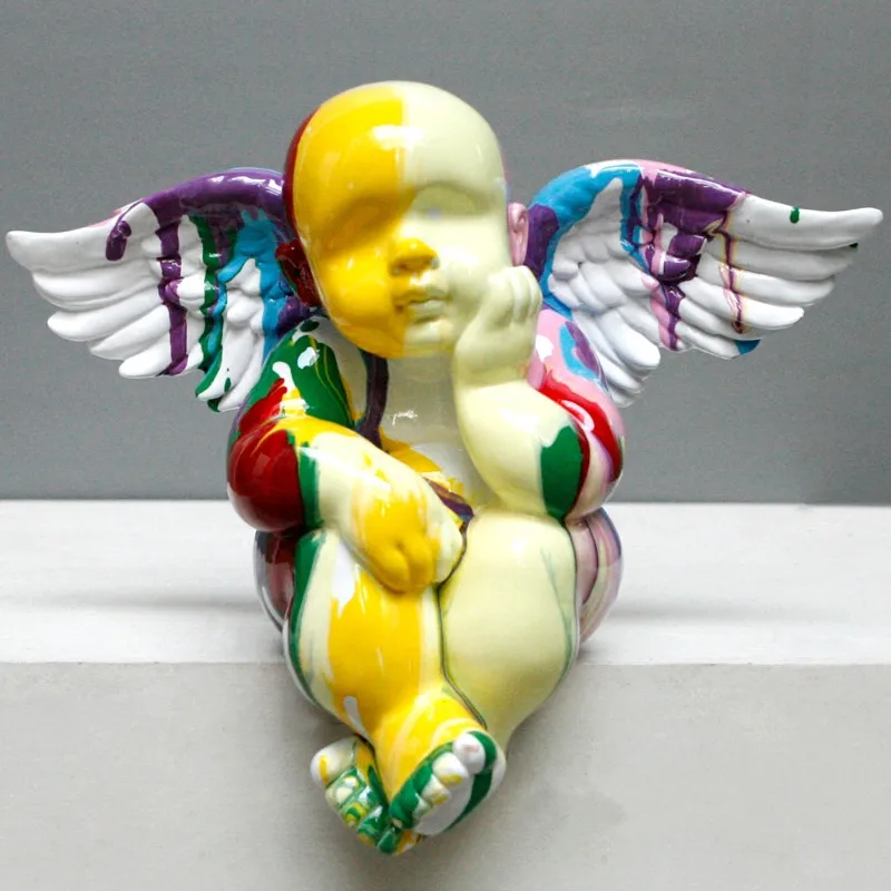 Modern Abstract Character Resin Creative Sculpture Cherub Ornaments Wall Art Home Living Room Decorations M2299
Modern Abstract Character Resin Creative Sculpture Cherub Ornaments Wall Art Home Living Room Decorations M2299