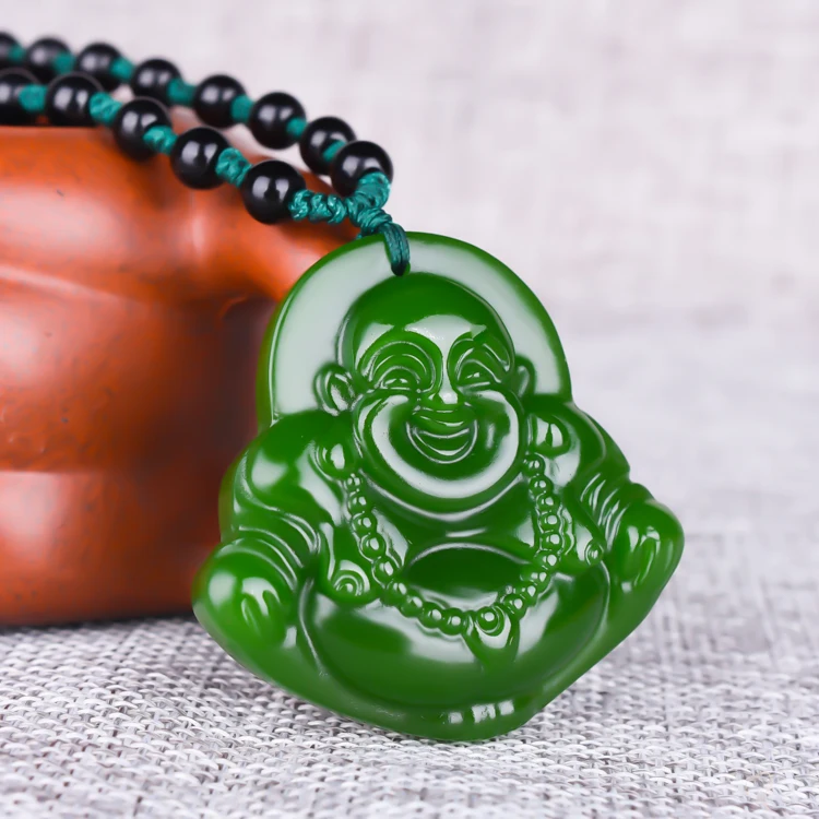 Natural green jade pendant Hand-Carved Buddha Jasper pendant necklace women round jade necklaces pendants jadeite jade jewelry
Natural green jade pendant Hand-Carved Buddha Jasper pendant necklace women round jade necklaces pendants jadeite jade jewelry