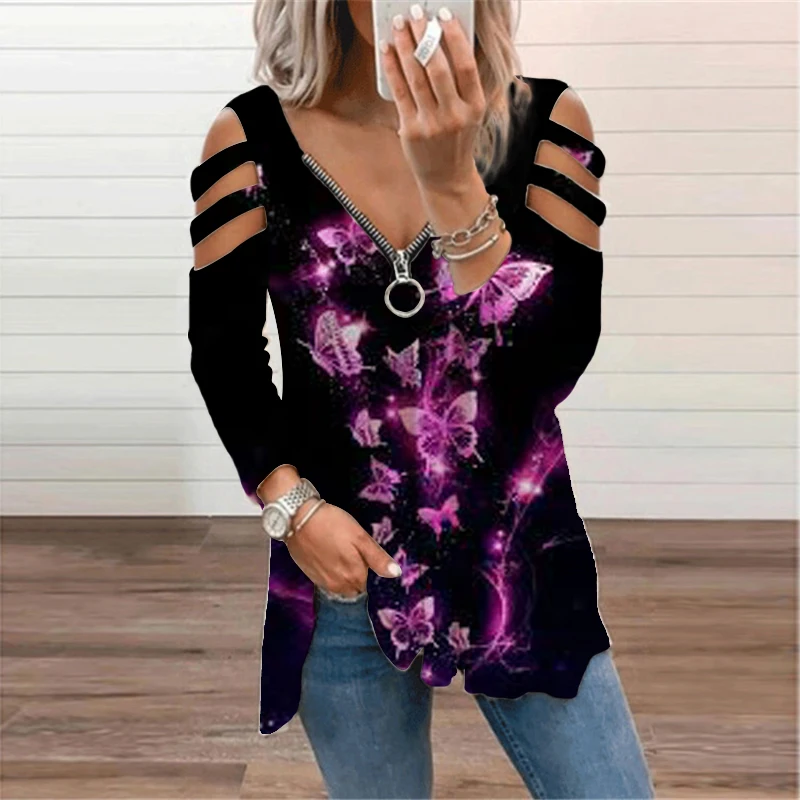 Y2K Vintage Animal Printed Long Sleeve T-shirt Autumn Loose Casual Polyester Tops Women V-neck Zipper Aesthetic Cute Female Tees
Y2K Vintage Animal Printed Long Sleeve T-shirt Autumn Loose Casual Polyester Tops Women V-neck Zipper Aesthetic Cute Female Tees