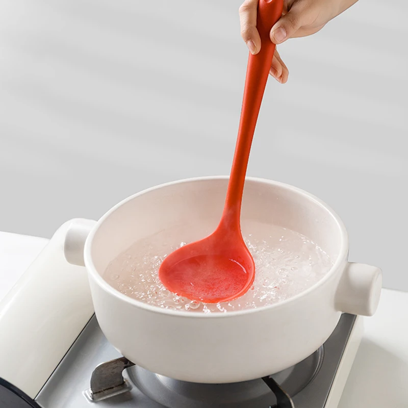 Long Handle Silicone Kitchen Spoons Non Stick Pan Restaurant Spoon Silicone Handmade Cozinha Utensilios Kitchen Utensils KC50SZ
Long Handle Silicone Kitchen Spoons Non Stick Pan Restaurant Spoon Silicone Handmade Cozinha Utensilios Kitchen Utensils KC50SZ