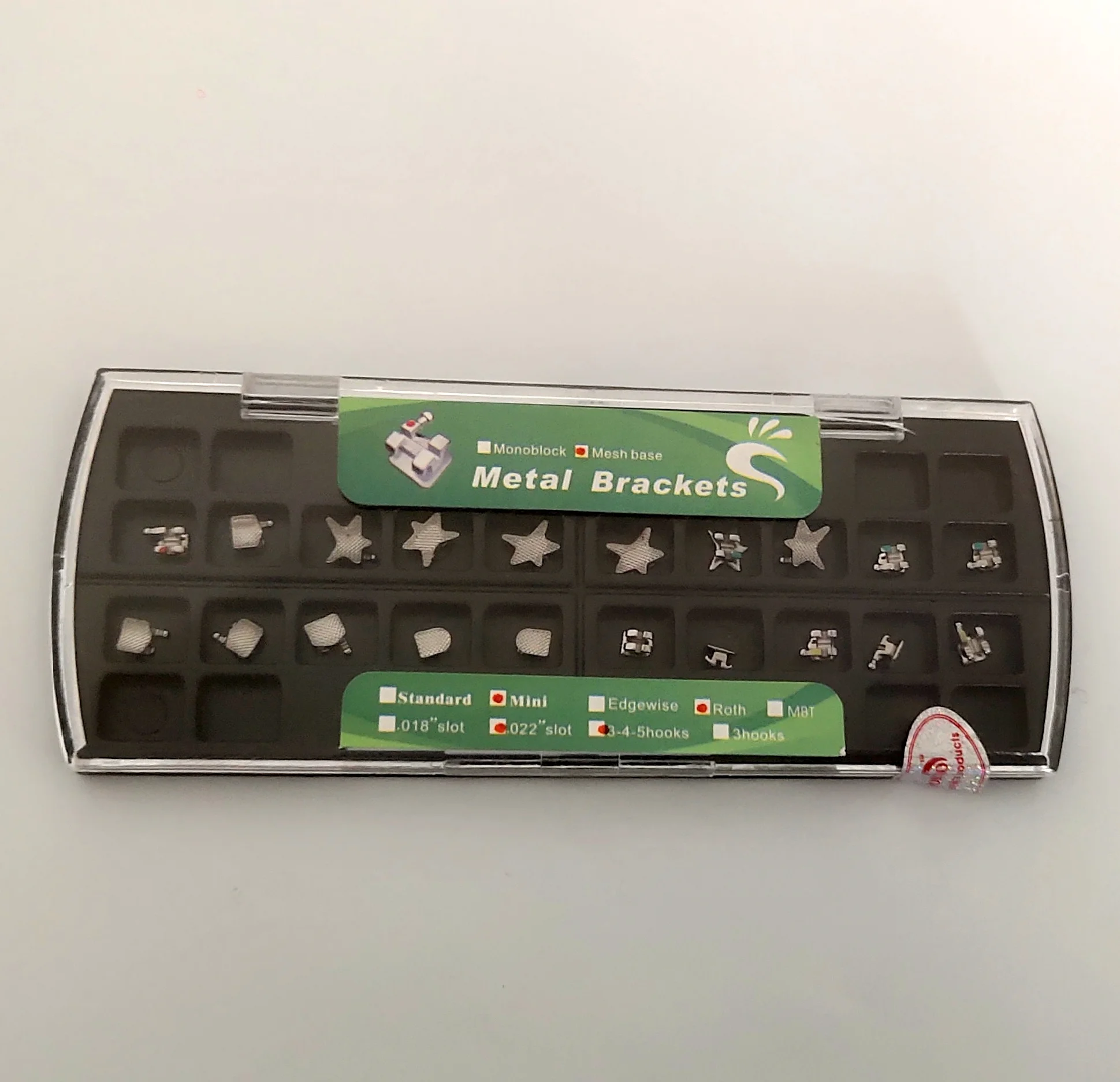 Cartoon Orthodontic Bracket Star Mini Roth 022 Slot 345 Hooks Dental Metal Braces Ultrathin Mesh Base
Cartoon Orthodontic Bracket Star Mini Roth 022 Slot 345 Hooks Dental Metal Braces Ultrathin Mesh Base
