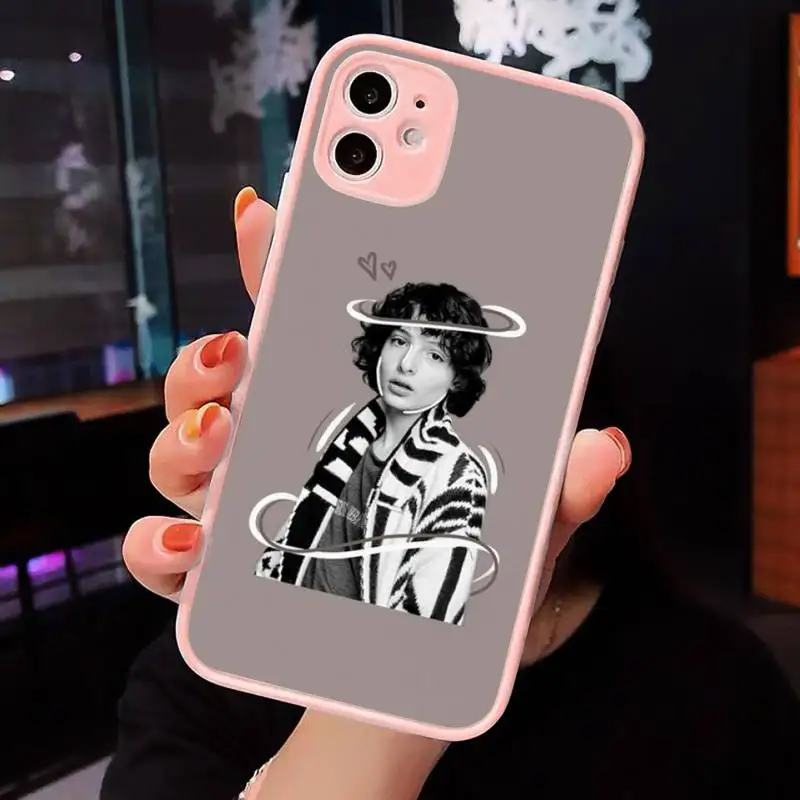 TV Finn Wolfhard Stranger Things Phone Case For iPhone 12 11 Mini Pro XR XS Max 7 8 Plus X Matte transparent Pink Back Cover
TV Finn Wolfhard Stranger Things Phone Case For iPhone 12 11 Mini Pro XR XS Max 7 8 Plus X Matte transparent Pink Back Cover