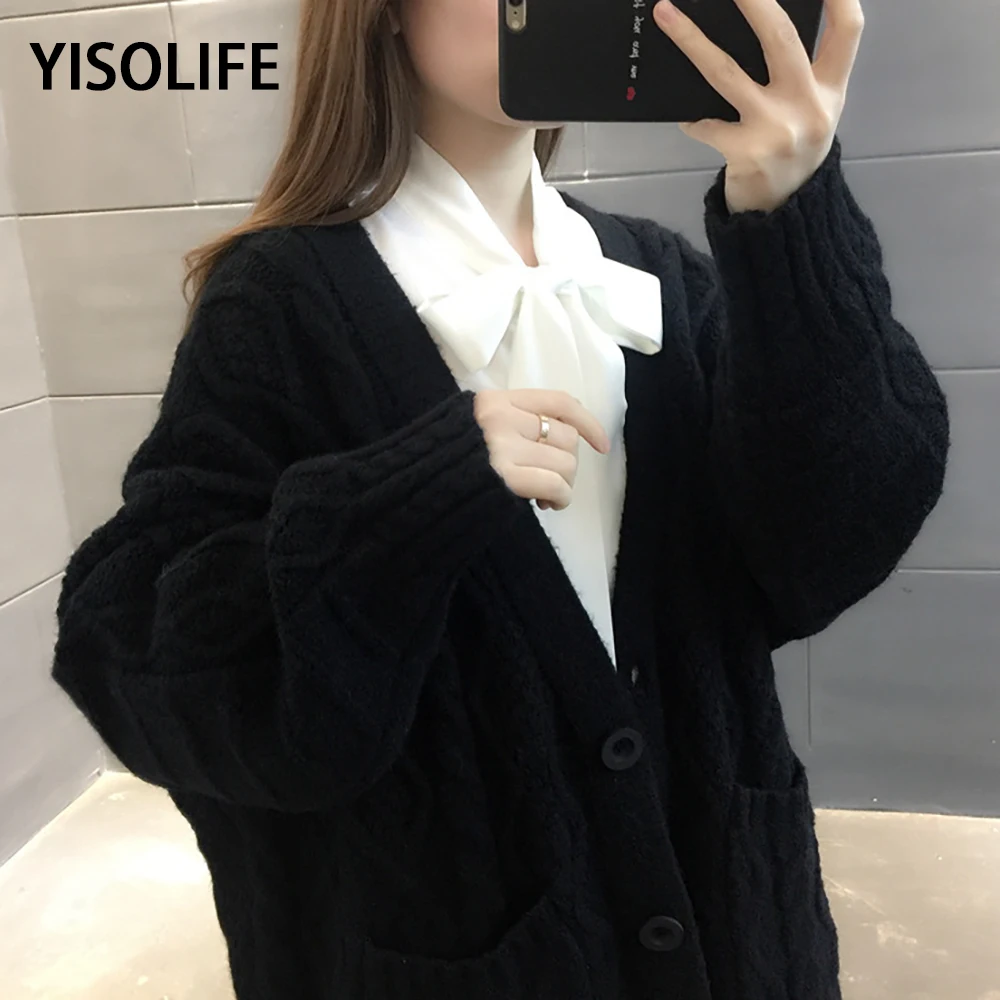 Женская одежда YISOLIFE, свитер, женский кардиган, куртка средней длины, свободная верхняя одежда, утепленный Повседневный свитер на осень и зим...
Женская одежда YISOLIFE, свитер, женский кардиган, куртка средней длины, свободная верхняя одежда, утепленный Повседневный свитер на осень и зим...