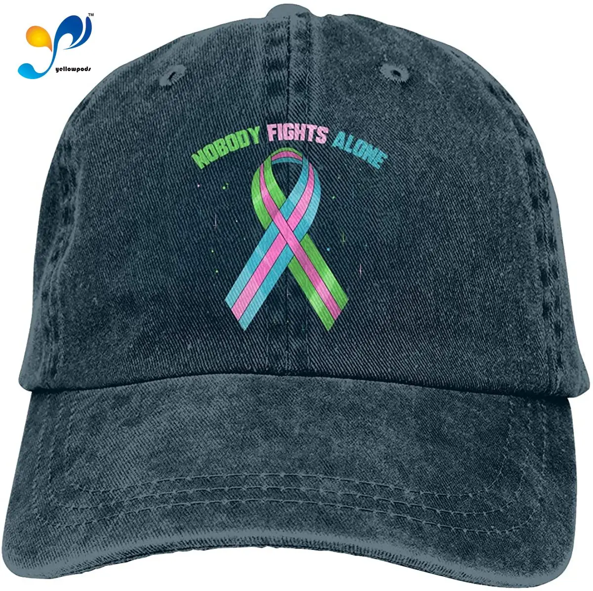 

Metastatic Breast Cancer Awareness Baseball Caps Cotton Dad Hat Adjustable Sandwich Hat