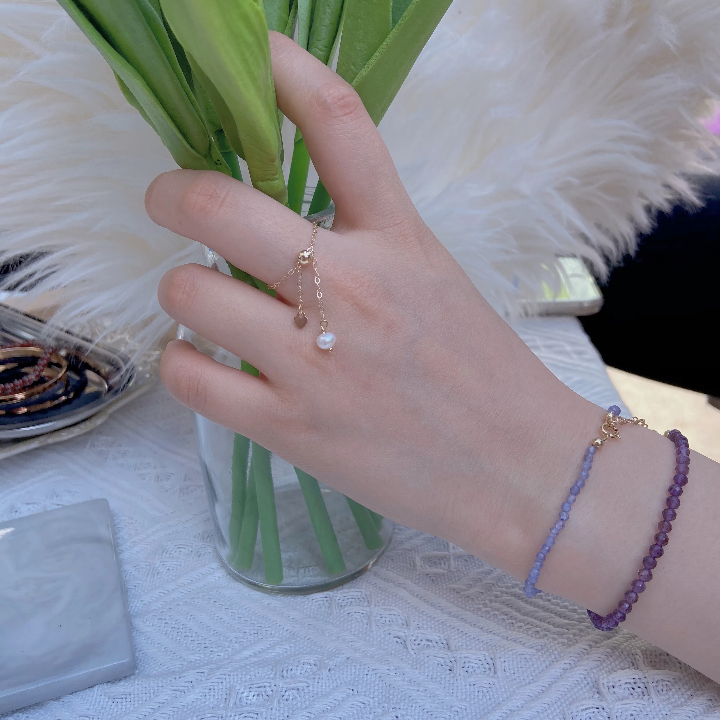 Customized Pan Pan 14K Pearl Chain Style Soft Ring Female Ins Popular Net Red Retro Aloofness Style Adjustable Japanese Style Mi
Customized Pan Pan 14K Pearl Chain Style Soft Ring Female Ins Popular Net Red Retro Aloofness Style Adjustable Japanese Style Mi