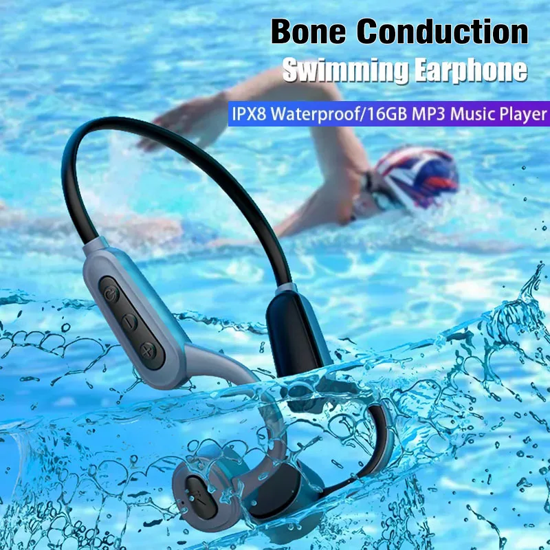 Bone Conduction Headset Bluetooth Headphones Wireless Earphone MP3 Music Player IP68 Waterproof Swimming 16GB Sport Mic Earbuds
Bone Conduction Headset Bluetooth Headphones Wireless Earphone MP3 Music Player IP68 Waterproof Swimming 16GB Sport Mic Earbuds