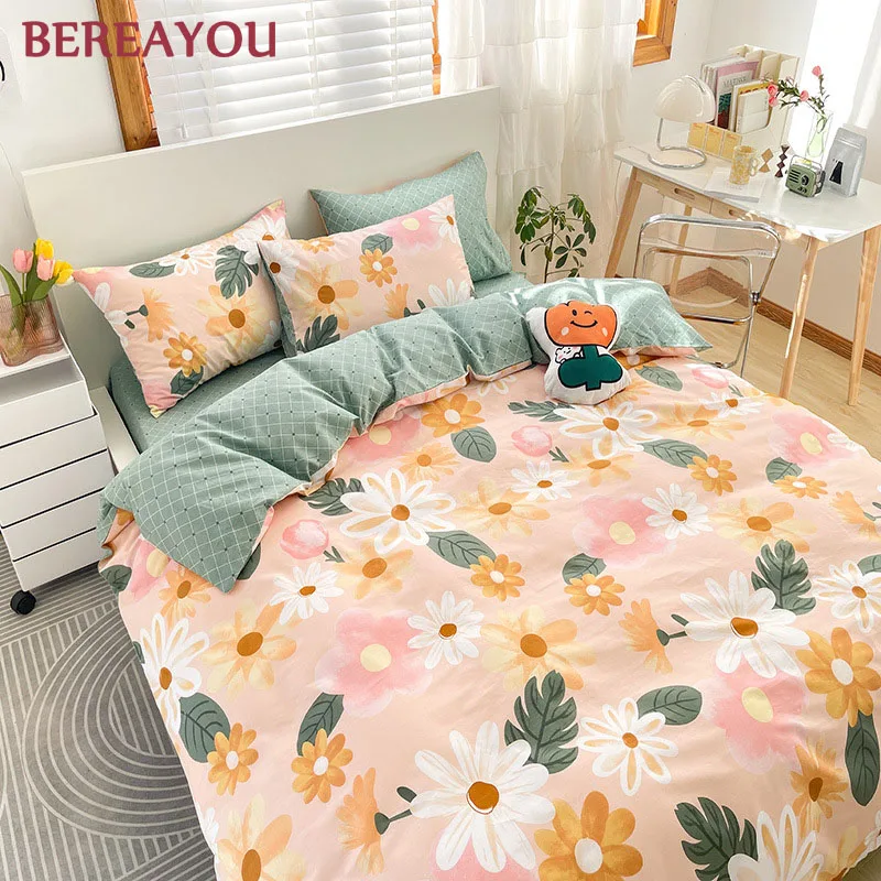 Luxury Bedding Sets Twin Full size Cotton Printed Kids Girls Duvet Cover and Bed Linen Korean Single Bed Sets For Folklore Home
Luxury Bedding Sets Twin Full size Cotton Printed Kids Girls Duvet Cover and Bed Linen Korean Single Bed Sets For Folklore Home