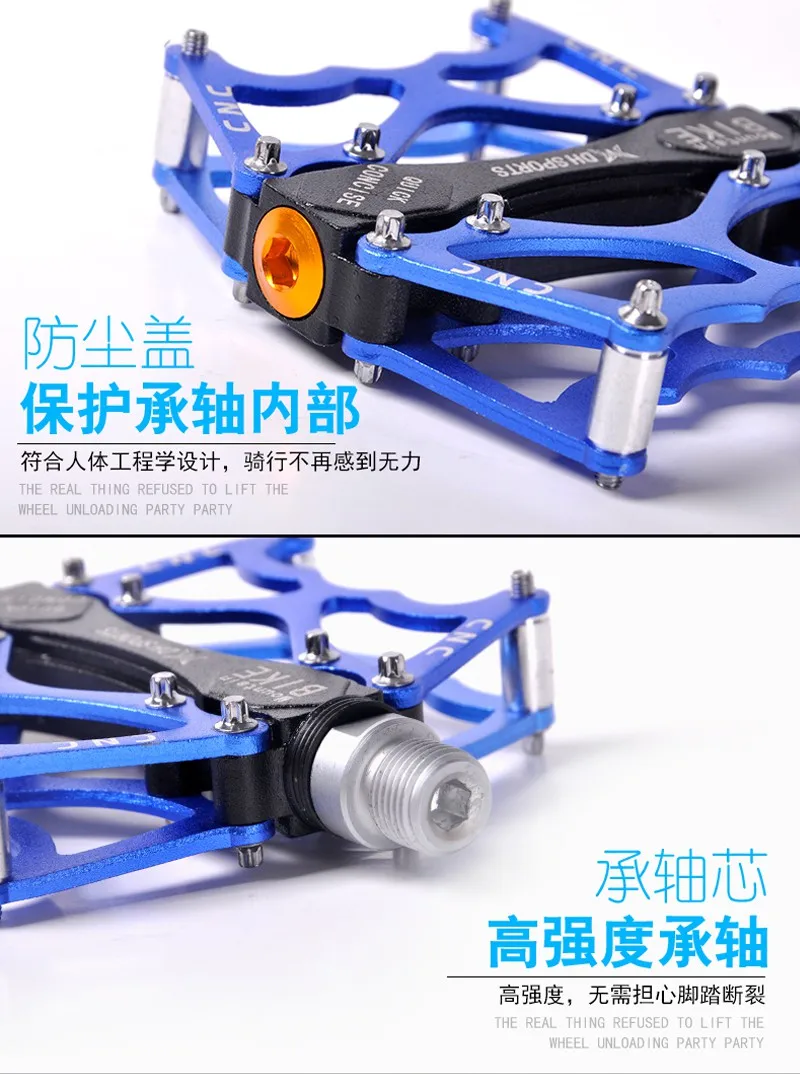 Aluminium Bicycle BMX Ultralight Pedals MTB Pedals 1 Pair Bike Bike Mountain Bearings Pedals Cycling Flat 3 Alloy
Aluminium Bicycle BMX Ultralight Pedals MTB Pedals 1 Pair Bike Bike Mountain Bearings Pedals Cycling Flat 3 Alloy