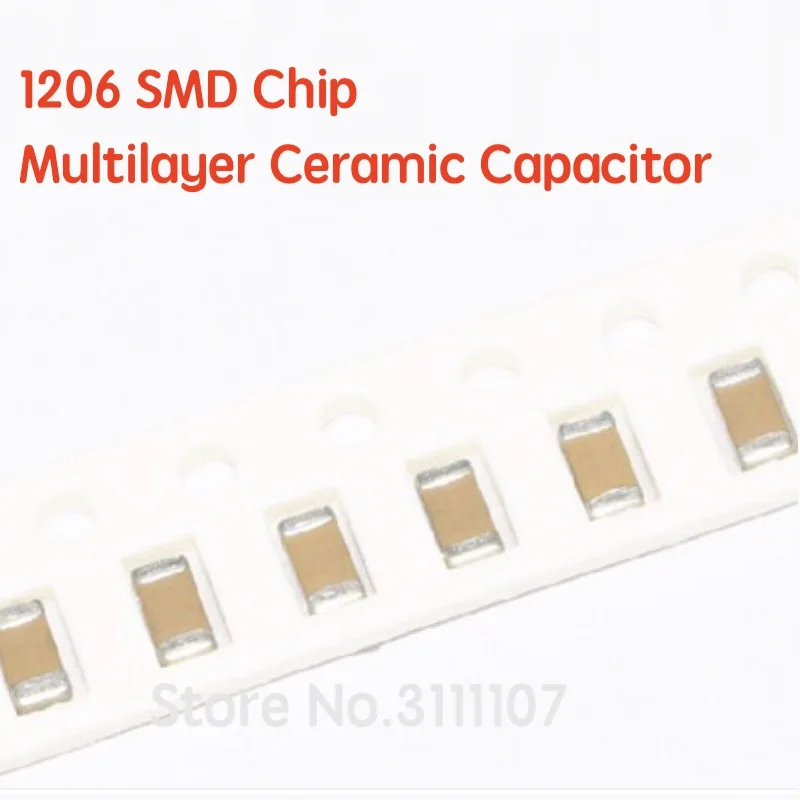 20PCS/LOT 1UF 105 1206 100V SMD Thick Film Chip Multilayer Ceramic Capacitor 
20PCS/LOT 1UF 105 1206 100V SMD Thick Film Chip Multilayer Ceramic Capacitor