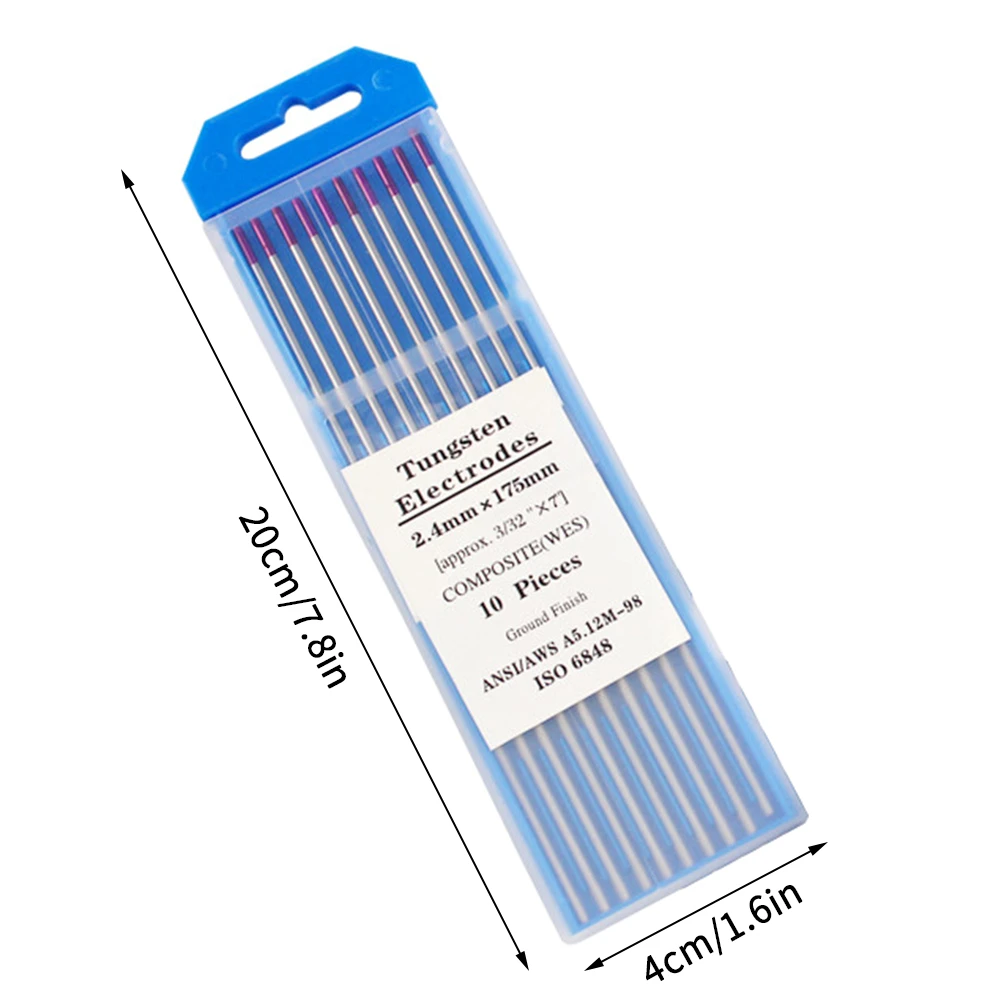 2021 NEW 10pcs/set 2% Lanthanated WL20 for Tungsten Electrodes Welding Electrodes 2.4x175mm/0.094x6.88inch for Welding Tools New
2021 NEW 10pcs/set 2% Lanthanated WL20 for Tungsten Electrodes Welding Electrodes 2.4x175mm/0.094x6.88inch for Welding Tools New