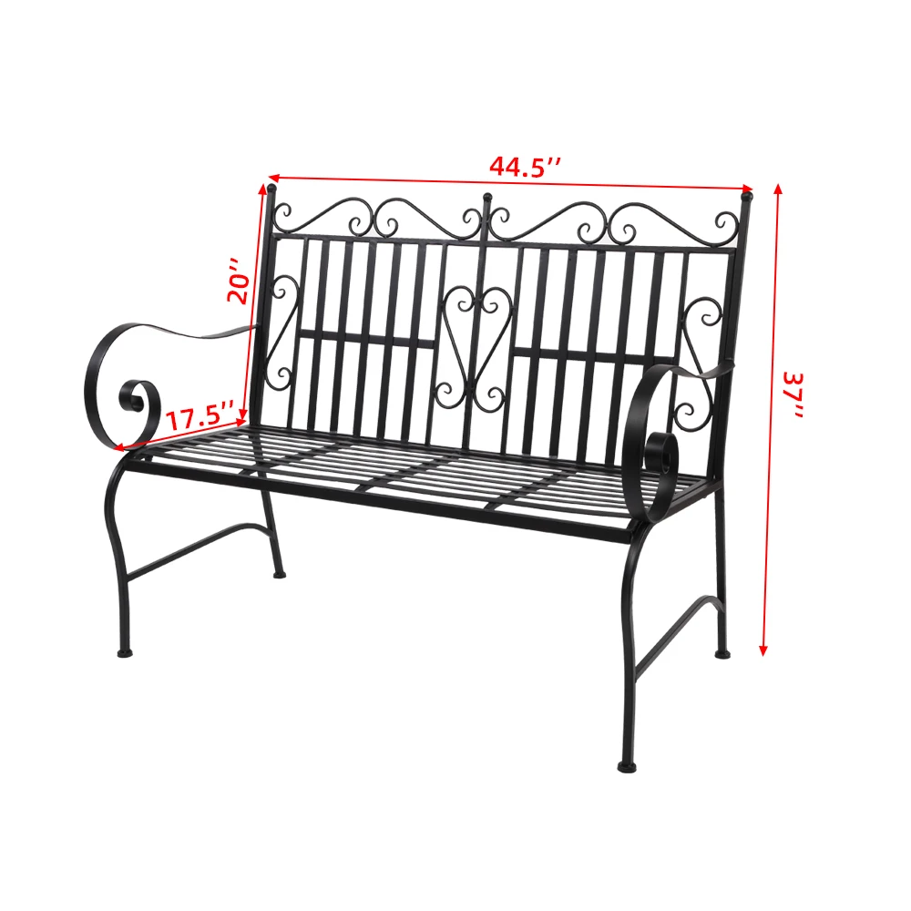 Iron Double Sofa Chair 2-Seater Foldable Outdoor Patio Garden Bench Porch Chair Seat Garden Terrace Chair Scenic Resting Chair
Iron Double Sofa Chair 2-Seater Foldable Outdoor Patio Garden Bench Porch Chair Seat Garden Terrace Chair Scenic Resting Chair